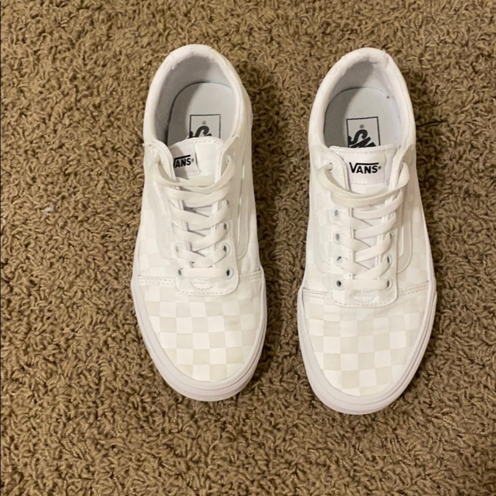 White checkered vans